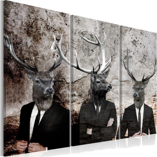 Bilde Deer In Suits 90x60 Artgeist sp. z o. o.
