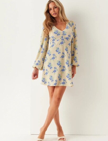 Bubbleroom Structured Short Dress   Multi/patterned   XL