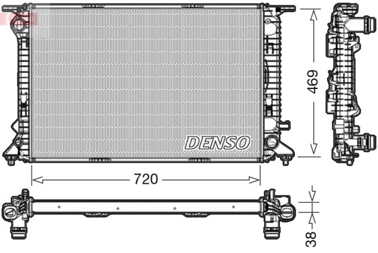 Radiator DENSO DRM02024 Radiator DENSO DRM02024