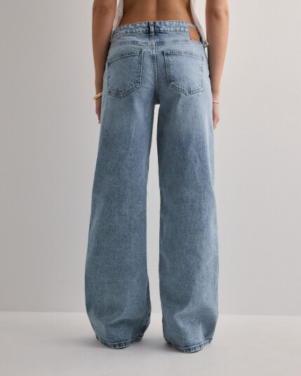 Pieces Blå Pcselma Lw Wide Jeans Lb Noos Bc Pieces Blå Pcselma Lw Wide Jeans Lb Noos Bc