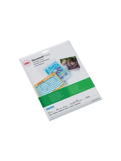 GBC Document Pouch - 25-pack - high gloss - 216 x 303 mm lamination pouches GBC Document Pouch - 25-pack - high gloss - 216 x 303 mm lamination pouches