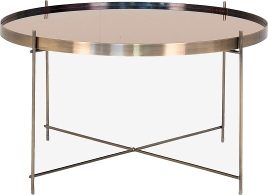 House NordicSofabord Louisville Ø 70xh40 cm messing understellGullSofabord