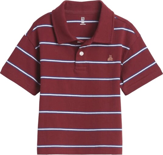 GAP Baby & Toddler Boxy Polo Shirt - RADISH - 110