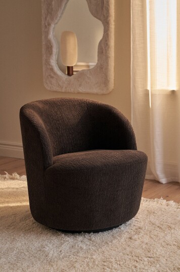 &Home Dreibar lenestol Room Brun &Home Dreibar lenestol Room Brun
