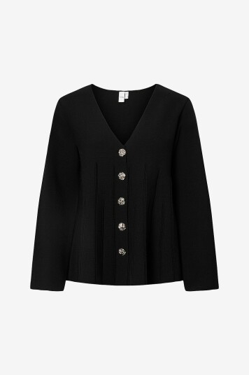 Yas Kardigan yasMikla LS Knit Svart