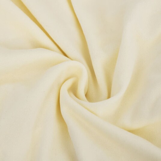 vidaXL 4-seters sofaovertrekk polyester kremhvit