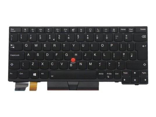 Chicony - Erstatningstastatur For Bærbar Pc - Med Trackpoint - Bakbelysning - Qwerty - Storbritannia - Svart - Fru - For Thinkpad L13 Gen 2  L13 Yoga Gen 2  X13 Gen 1