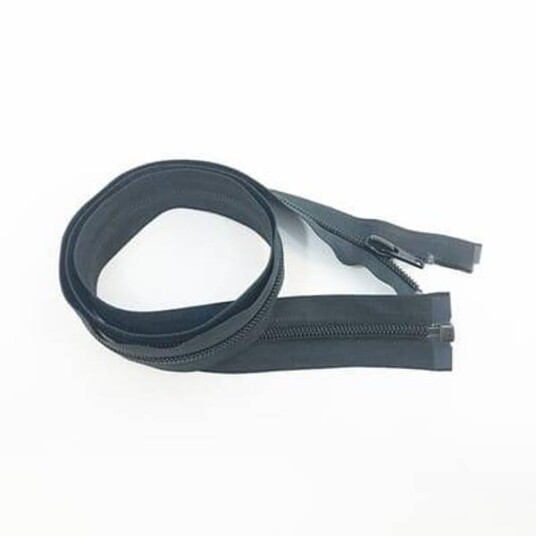 GLIDELÅS SPIRAL 5 MM YKK 90 CM DELBAR SVART