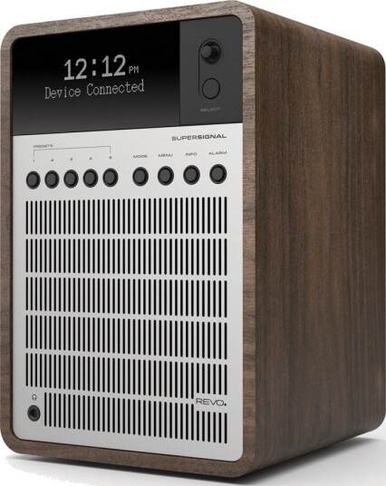 Revo SuperSignal DAB+ radio med FM Valnøtt/Sølv Revo SuperSignal DAB+ radio med FM Valnøtt/Sølv