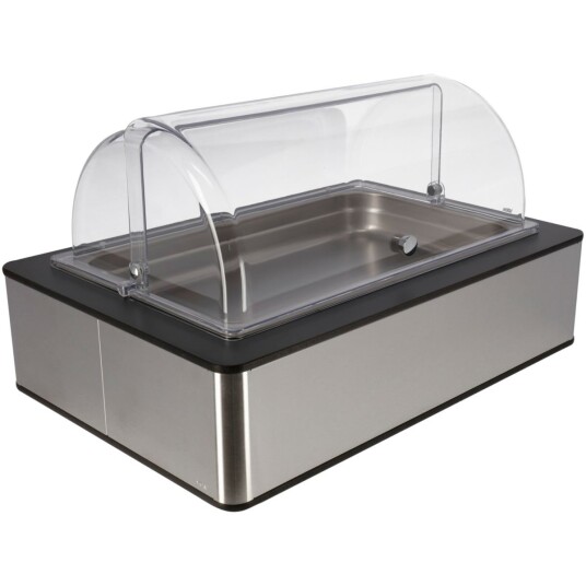 VEGA Buffetsystem komplett Fundale antrasitt 6,5 cm rustfritt stål GN 1/1; Størrelse GN 1/1, 63x42.5x27.4 cm (LxBxH); Antrasitt/Transparent/Stålgrå; Rektangulær