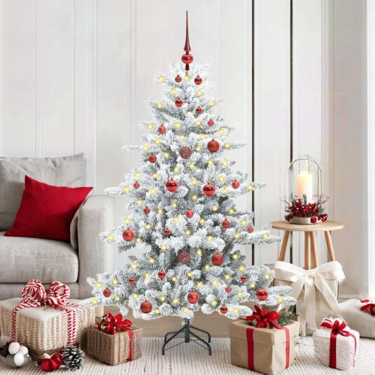  Kunstig sammensatt juletre med 150 LED med stativ 150 cm PVC