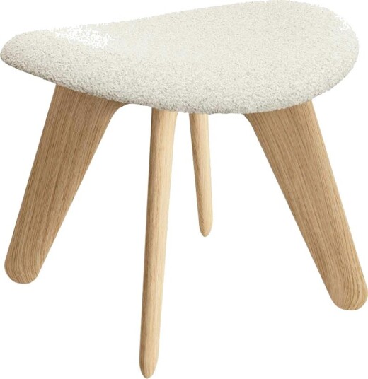 Slab Ottoman, Naturlig / Elle 200
