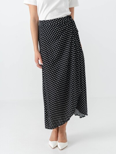 Comprimé Wrap Skirt Sort 46