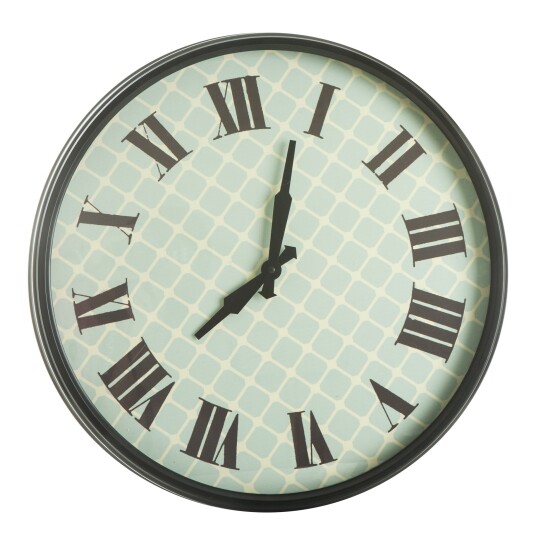Enjoy Design Klokke sort ramme/romertall Ø:45cm