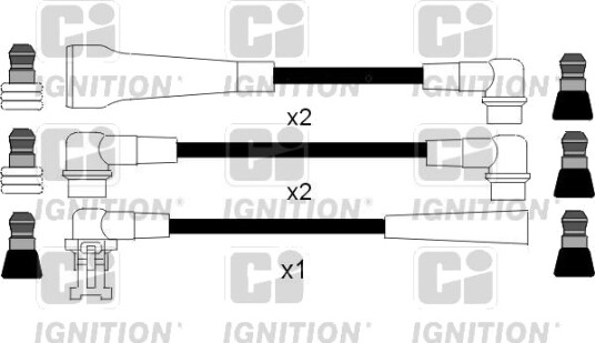 Tennplugg kabelsett QUINTON HAZELL XC328