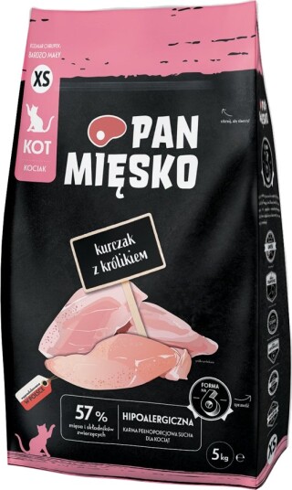 Pan Mięsko Tørrfôr Kitten Med Kanin Xs Kylling 2 X 5 kg