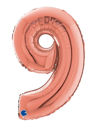 IPK Number Foil 9 Rose Gold 70 Cm Pink 0