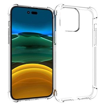 Støtsikkert iPhone 14 Pro Max TPU-deksel Gjennomsiktig