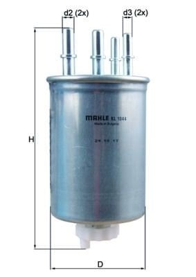 Drivstoffilter MAHLE ORIGINAL KL 1044