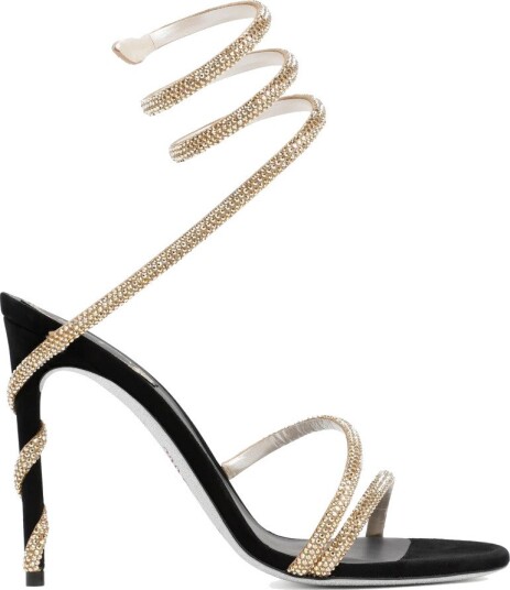 René Caovilla Dame Sko Beige 38 1/2 EU,