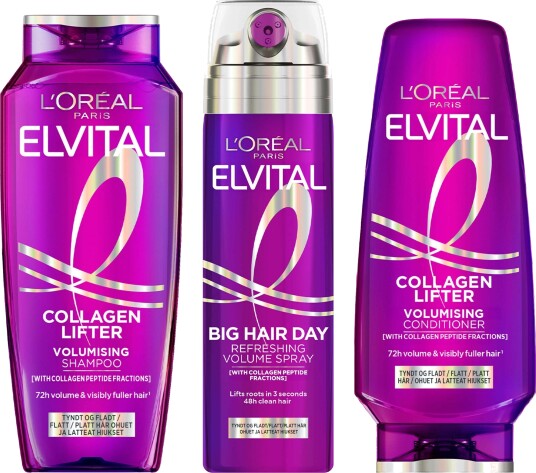 Loreal Paris Elvital Collagen Lifter Shampoo 250 ml & Conditioner 200m