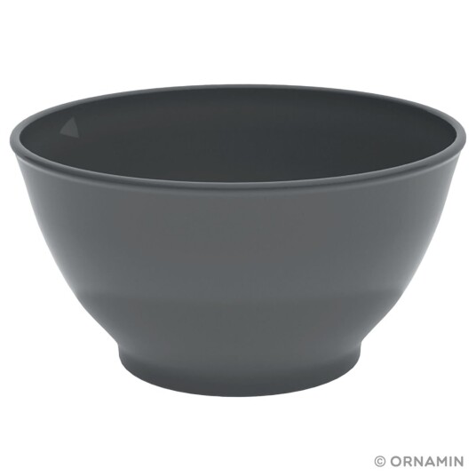 Ornamin Skål til flergangsbruk Curvy Karla Zero Waste; 800ml, 16x9 cm (ØxH); Antrasitt; 10 Stykk / Forpakning