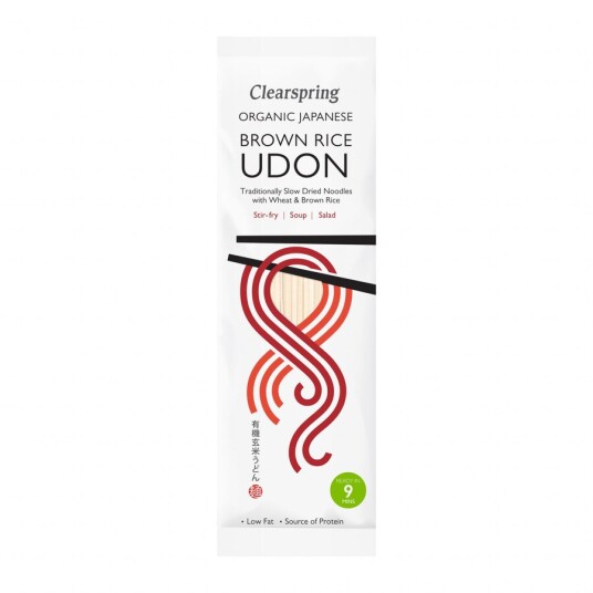 Clearspring økologisk brunris udon nudler 200 g