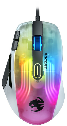 ROCCAT Kone XP White - Gaming mus - Optisk - 15 - Hvit med RGB lys