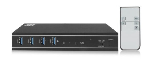 Act Ac7912 Tastatur/Video/Maus (Kvm)-Switch Schwarz (Ac7912)