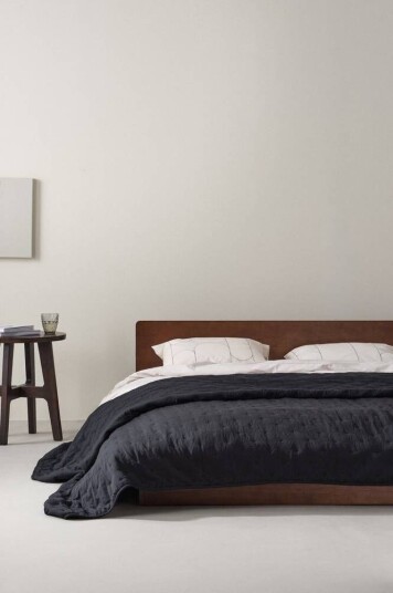 Jotex CALM sengeteppe - dobbeltseng 260x260 cm Svart 1665020-13-21 1665021-12-78 Jotex CALM sengeteppe - dobbeltseng 260x260 cm Svart 1665020-13-21 1665021-12-78
