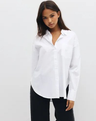 Only - Hvit - Onlvirana L/S Shirt Wvn