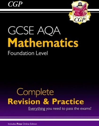 Gcse Maths Aqa Complete Revision & Practice: Foundation Inc Online Ed, Videos & Quizzes Av Cgp Books