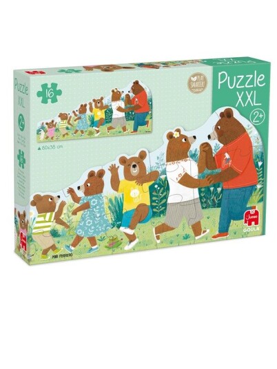 Jumbo Goula Puzzle XXL Bears Family 16 Pcs. Gulv