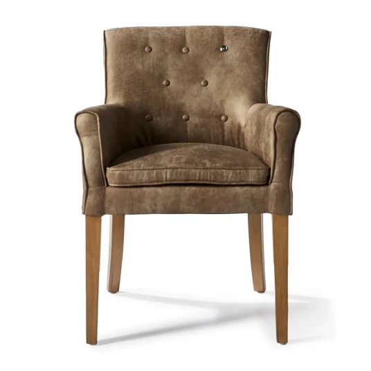 Riviera Maison La Scala spisestuestol med armlener coffee Riviera Maison La Scala spisestuestol med armlener coffee