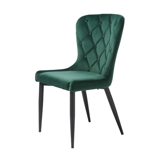 Granby spisestuestoler velour grønn.