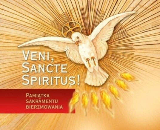 Skrift: Veni Sancte Spiritus. Minne Fra Konfirmasjonen – Liten Skrift: Veni Sancte Spiritus. Minne Fra Konfirmasjonen – Liten