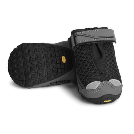 Ruffwear Grip Trex Hundesko Svart 2-Pakning (76 Mm)