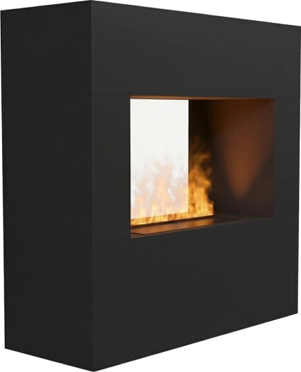 Glow Fire Goethe Omc 600 - Sort (HYB-50-110BK-real-wood)