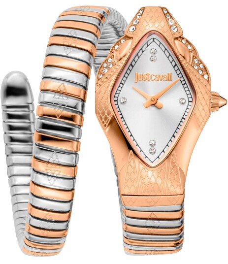 Just Cavalli Dameklokke JC1L306M0075 Signature Snake Just Cavalli Dameklokke JC1L306M0075 Signature Snake