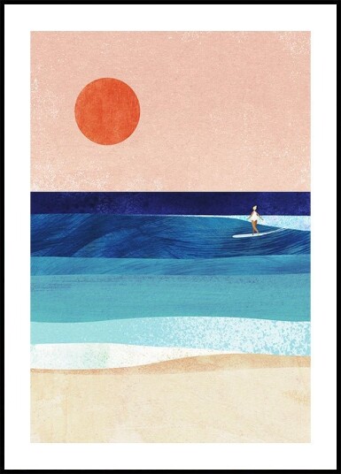 Surf Girl Poster Plakat / 40x50cm