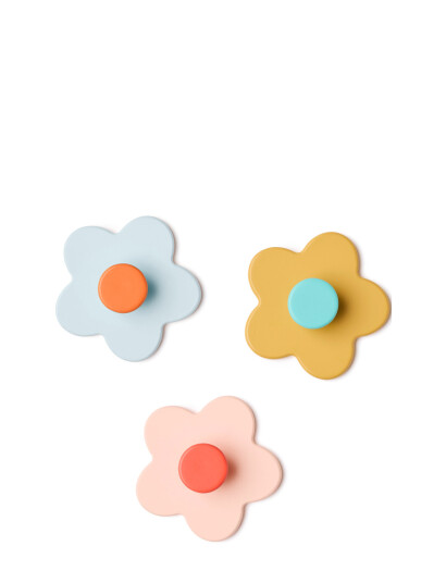 Kid's Concept Knagg Blomst Mix 3 Stk Multi Patterned One Size Kid's Concept Knagg Blomst Mix 3 Stk Multi Patterned One Size