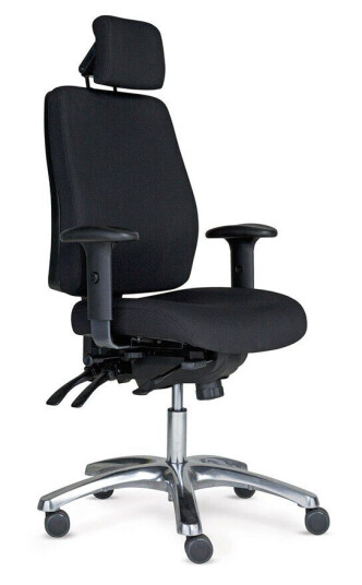 Design Studio Kontorstol Pro 40, Stoff, Nakkestøtte, Mange Justeringsmuligheter, 3 Farger