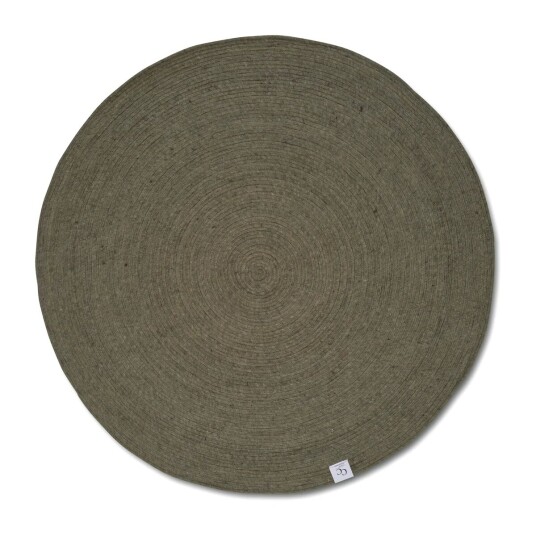 Classic Collection Merino ullteppe rund Ø200 cm Dark green