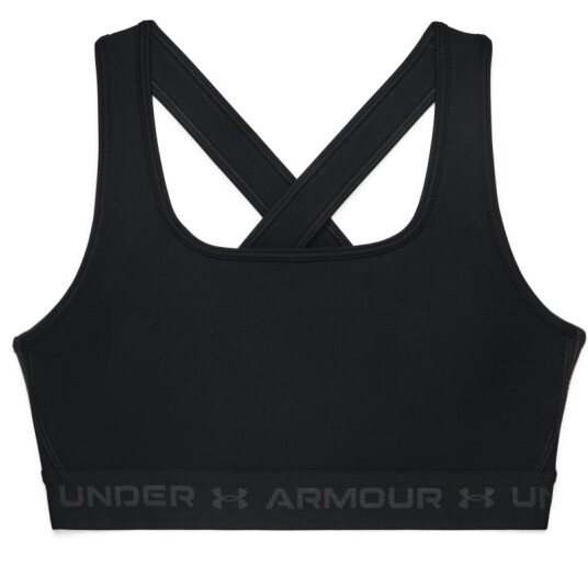 Under Armour Women's UA Crossback Mid Bra XS, Black/Black/Jetgray Under Armour Women's UA Crossback Mid Bra XS, Black/Black/Jetgray