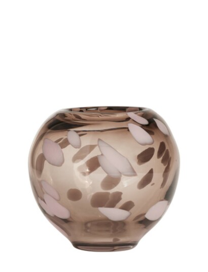 Oyoy Living Design Jali Vase Small Brown SMOKE H13CM