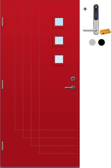 Ytterdør Bygg1 Harstad med Yale Doorman Classic Home
