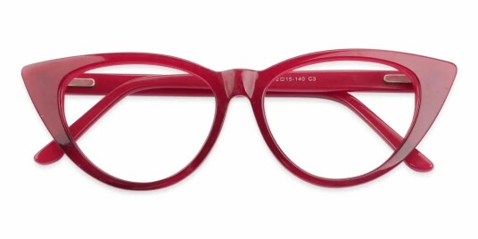 Eo Selection Briller Paige fra eo Selection Rød acetate cateye large