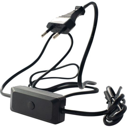 Egant Ledningsdimmer LED 3-60vA Sort M/Ledning og plugg - 1400120