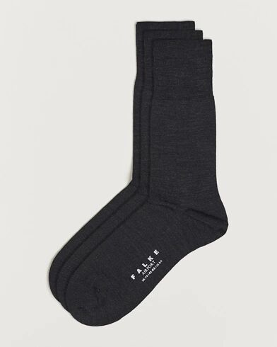 Falke 3-pack Airport Socks Anthracite Melange
