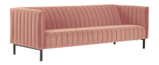 Jotex FAYETTE sofa 3-seter Tåkerosa 1566015-01-0 1566015-04-0